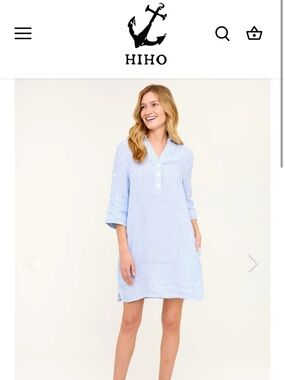 HIHO Sofía Blue White Striped Dress Blogger Fav